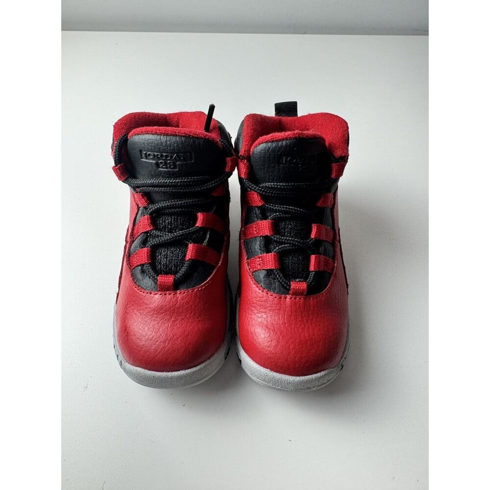 Jordan 10 Red Leather Bull Over Broadway TD 8c